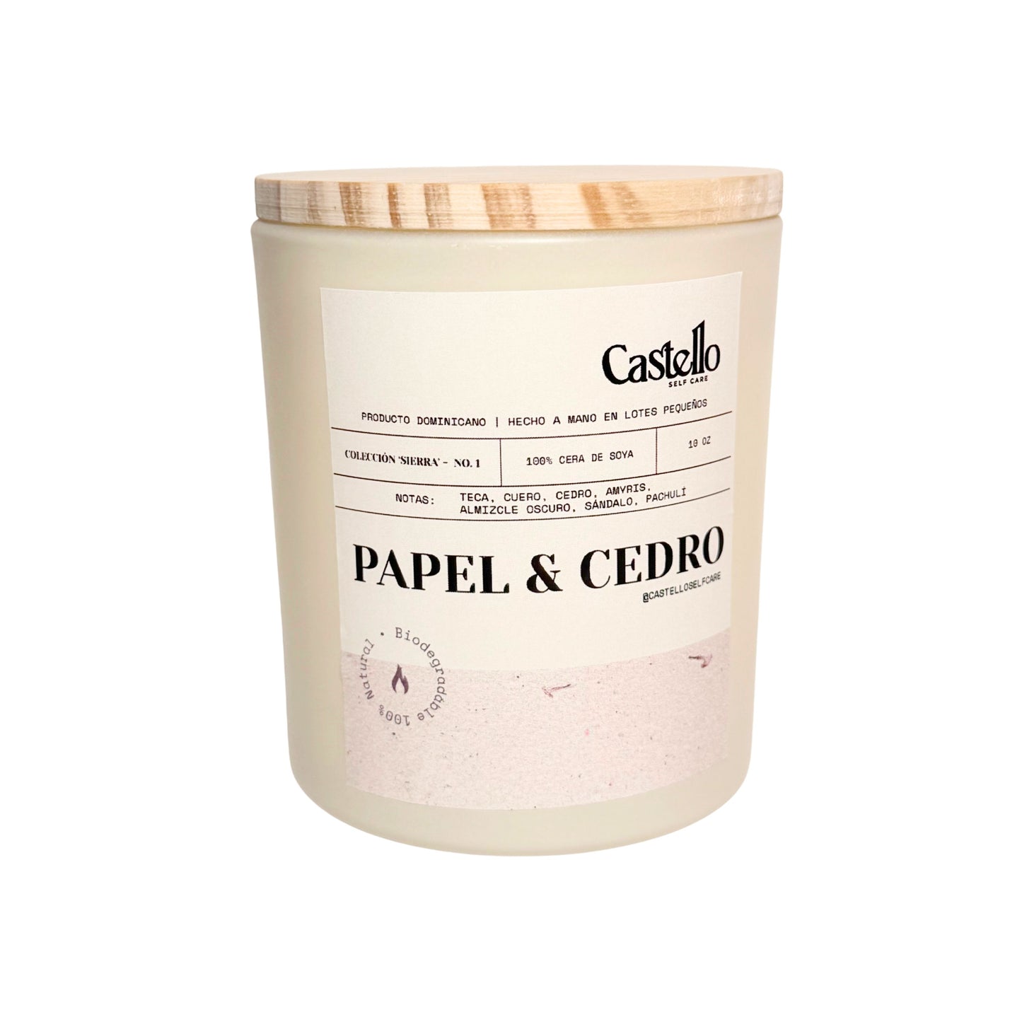 Papel & Cedro – Vela de soya | 10oz