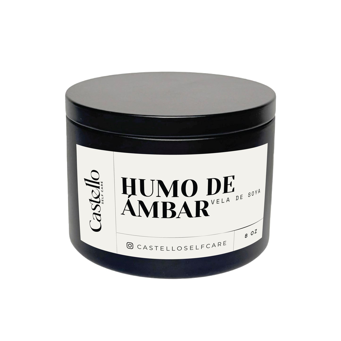Humo de Ámbar – Vela de soya | 8oz