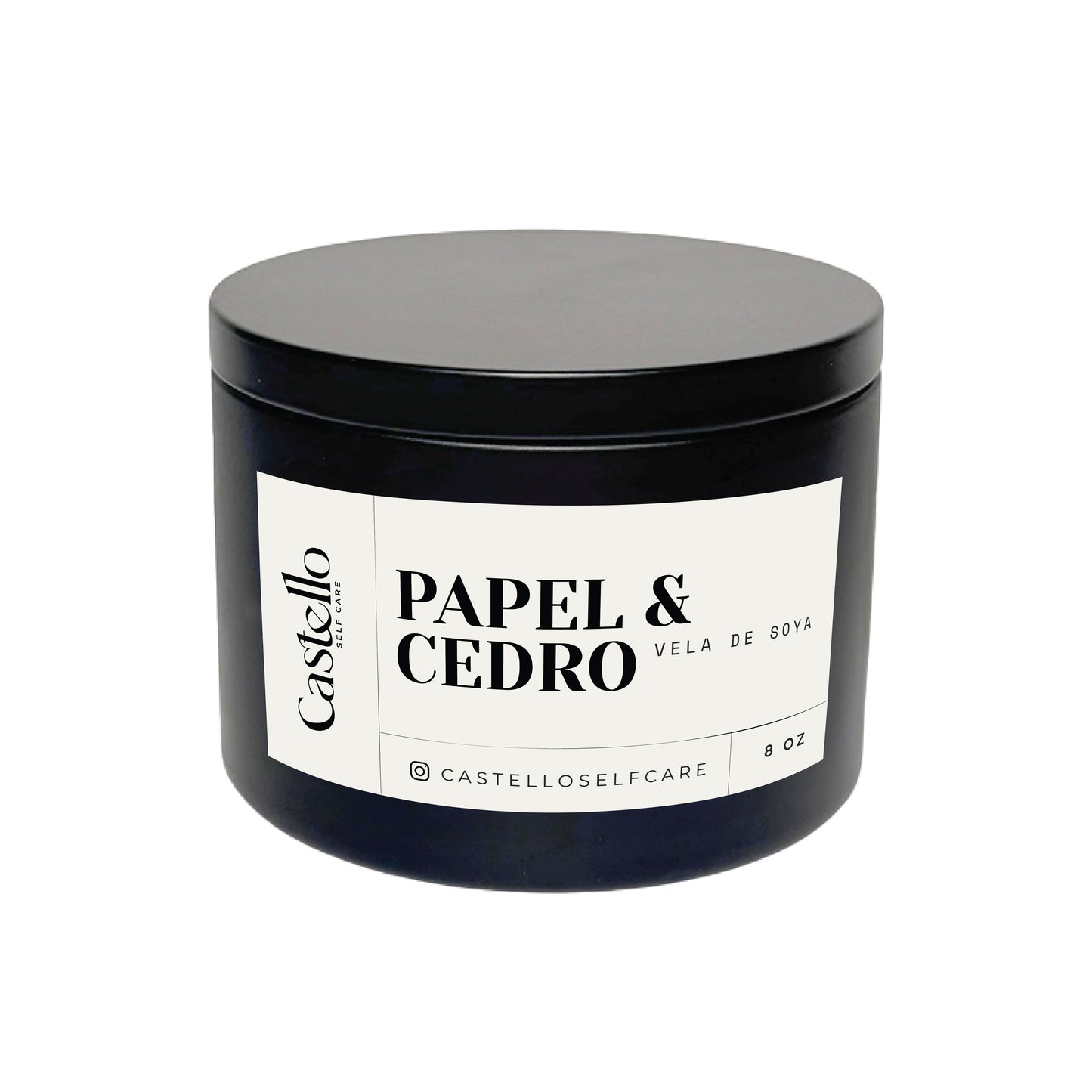 Papel & Cedro – Vela de soya | 8oz