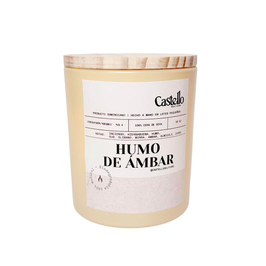 Humo de Ámbar – Vela de soya | 10oz