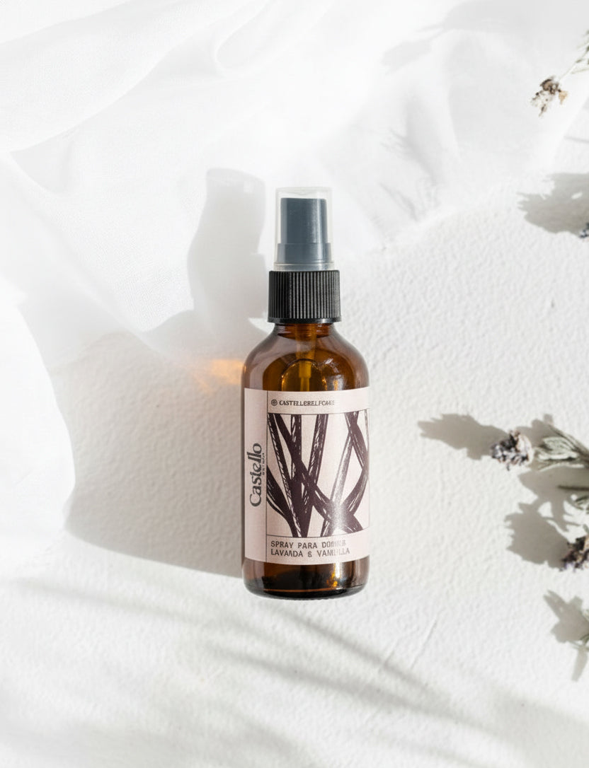Spray Lavanda & Vainilla para dormir - [ Aromaterapia 🌿 ]